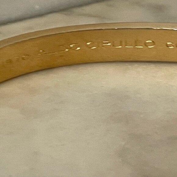 CHARLES REVSON Love Bracelet by Aldo Cipullo 1970 Gold Elecroplate - Picture 9 of 17